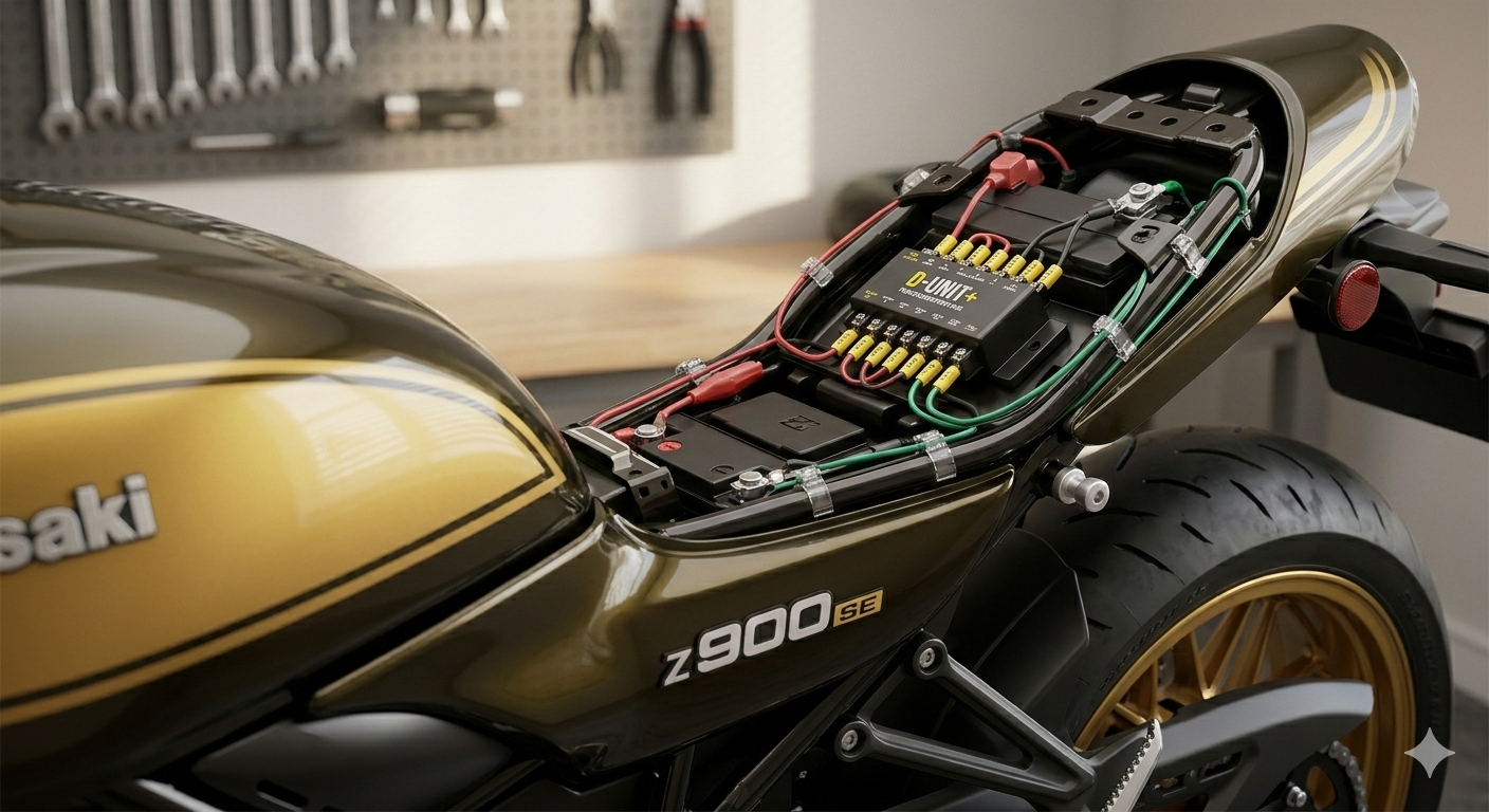 Z900RS SEをスマートに電脳化！リセール価値を落とさない『D-UNIT+』取り付け完全ガイド