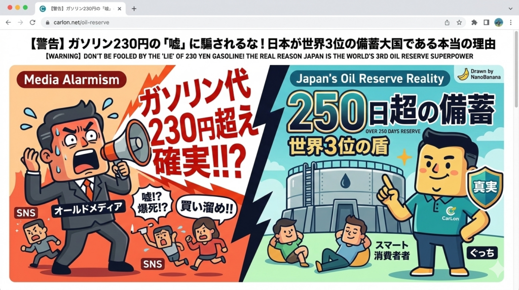 【警告】ガソリン230円の「嘘」に騙されるな！日本が世界3位の備蓄大国である本当の理由