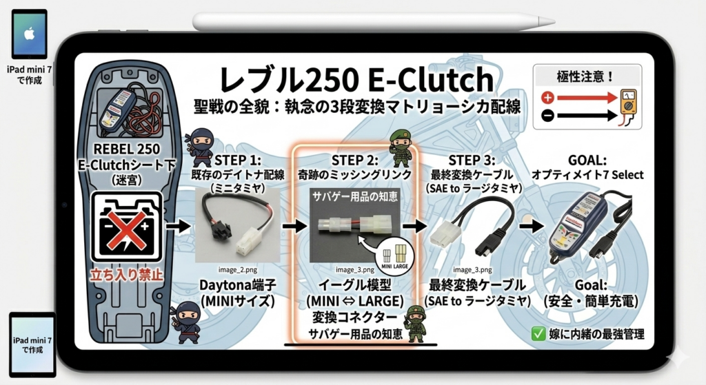 【図解】執念の3段変換マトリョーシカ配線