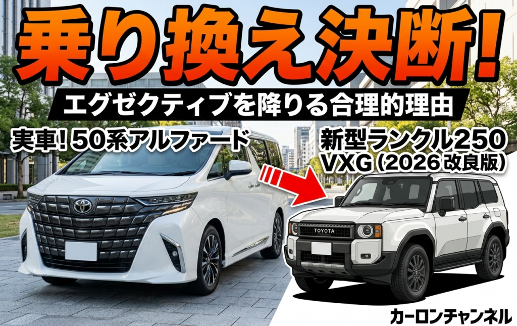 【2026年改良】アルファード・エグゼクティブラウンジを降りてでも「ランクル250 VXG」を選んだ合理的理由。年次改良でVXが“完成形”になった!